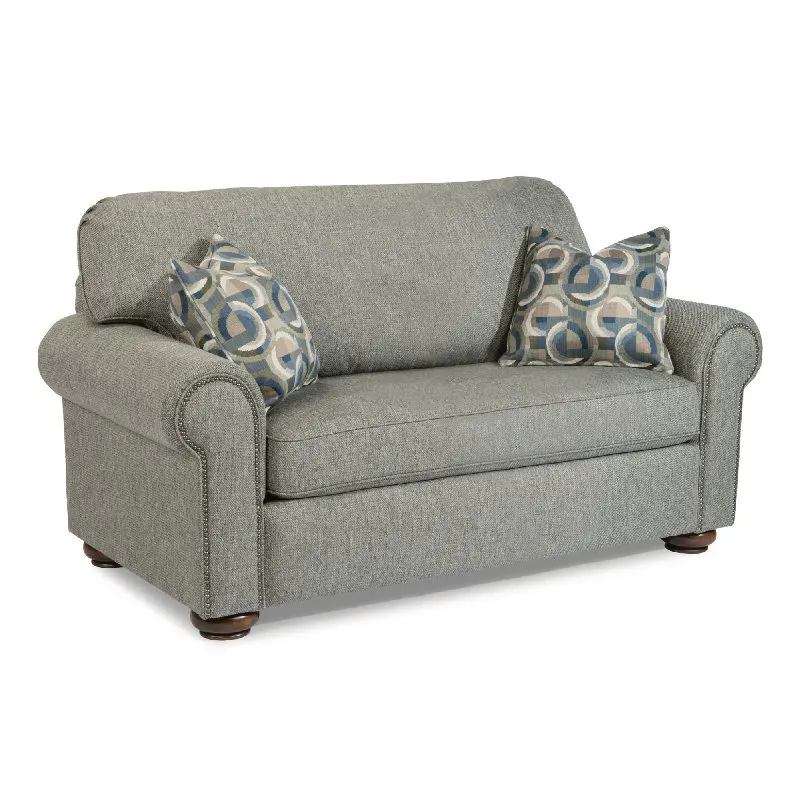 Flexsteel 5536-41 Preston Fabric Twin Sleeper with Nailhead Trim
