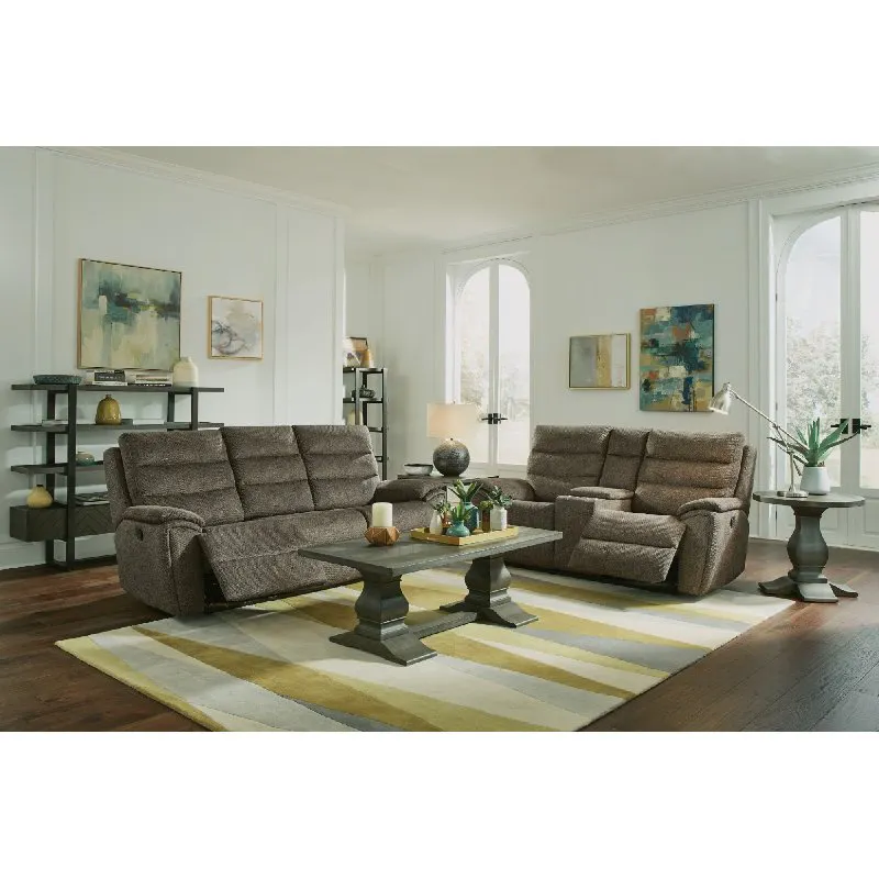 Flexsteel 1875-604 Brooklyn Gliding Reclining Loveseat with Console
