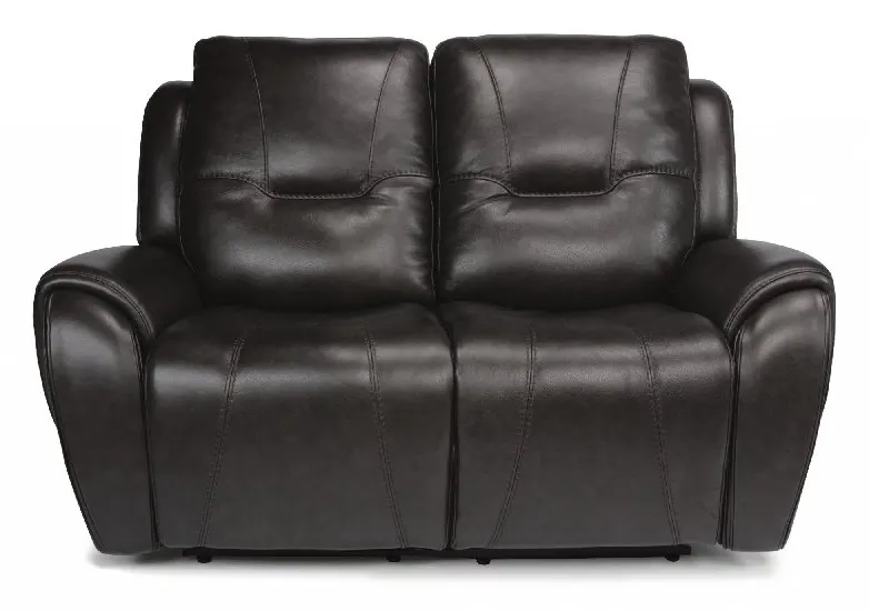 Flexsteel 1134-60PH Trip Leather Power Reclining Loveseat with Power Headrests Flexsteel 1134-60PH Trip Leather Power Reclining Loveseat with Power Headrests