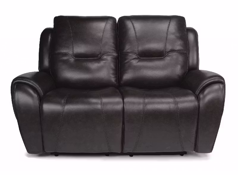 Flexsteel 1134-60PH Trip Leather Power Reclining Loveseat with Power Headrests Flexsteel 1134-60PH Trip Leather Power Reclining Loveseat with Power Headrests