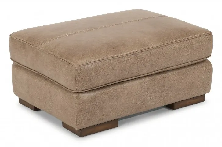 Flexsteel 1113-08 Jade Leather Ottoman Flexsteel 1113-08 Jade Leather Ottoman