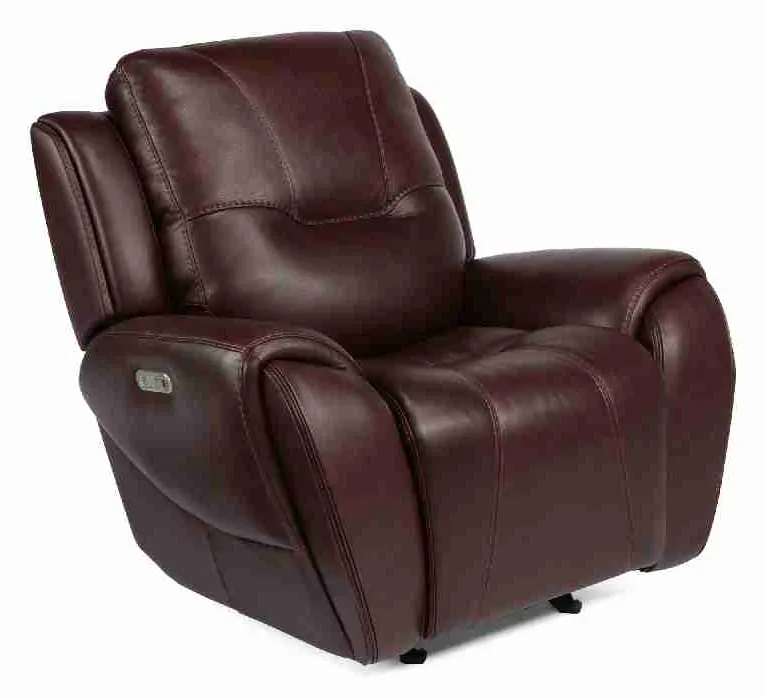 Flexsteel 1134-54PH Trip Leather Power Gliding Recliner with Power Headrest Flexsteel 1134-54PH Trip Leather Power Gliding Recliner with Power Headrest