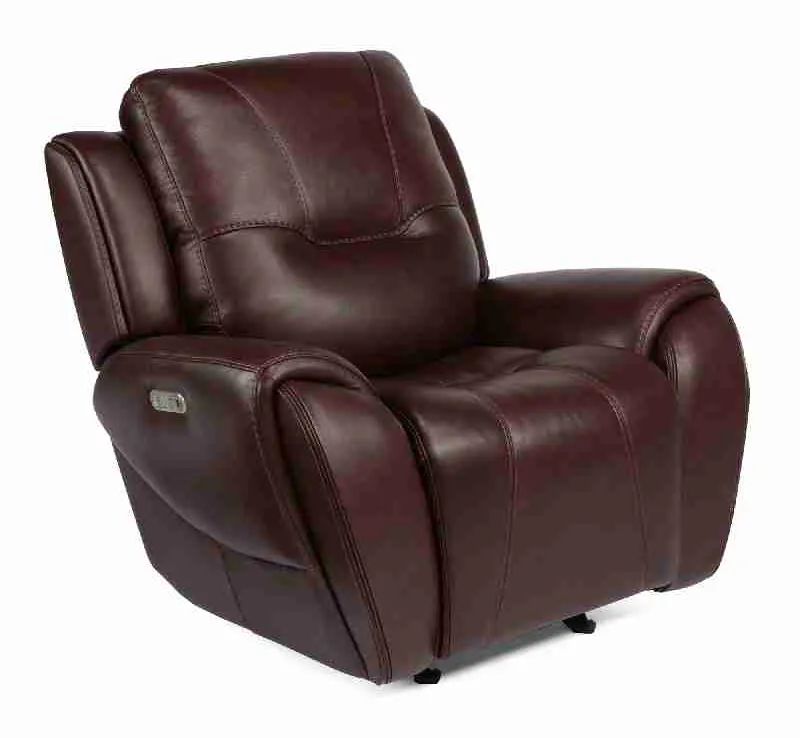 Flexsteel 1134-54PH Trip Leather Power Gliding Recliner with Power Headrest Flexsteel 1134-54PH Trip Leather Power Gliding Recliner with Power Headrest