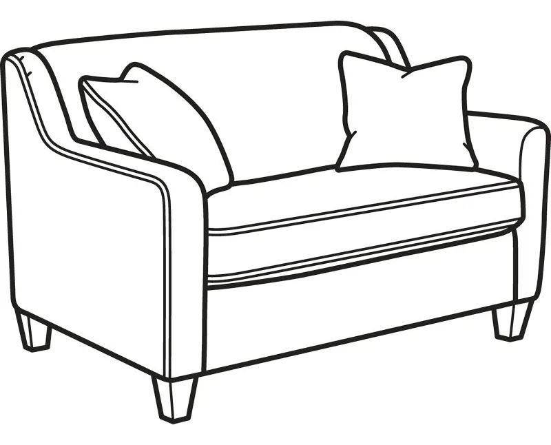 Flexsteel 5118-41 Holly Fabric Twin Sleeper Flexsteel 5118-41 Holly Fabric Twin Sleeper