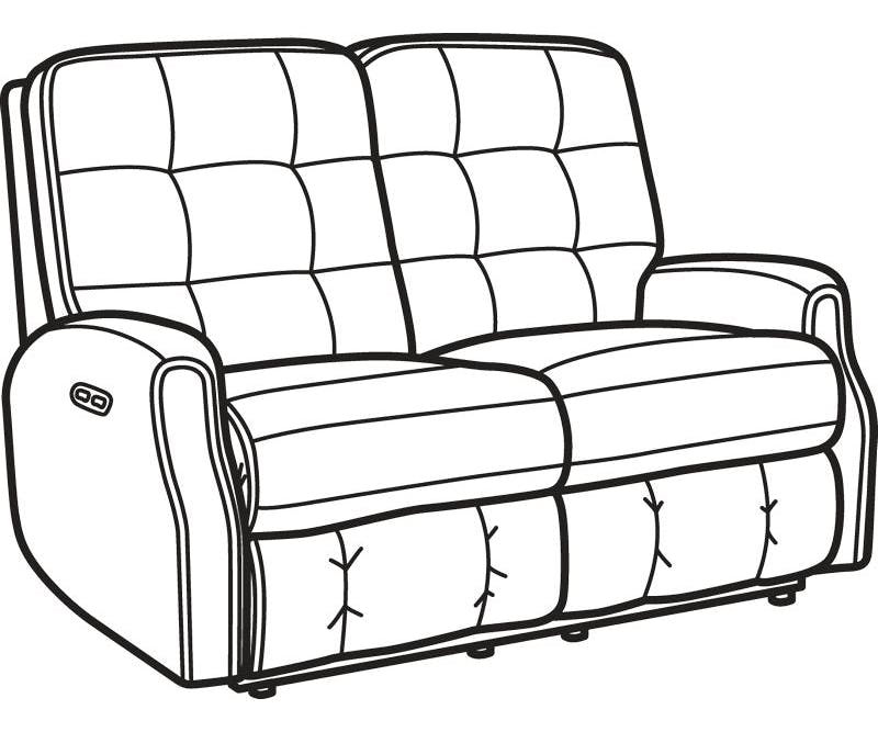 Flexsteel 2882-60H Devon Fabric Power Reclining Loveseat with Power Headrests and without Nailhead Trim Flexsteel 2882-60H Devon Fabric Power Reclining Loveseat with Power Headrests and without Nailhead Trim