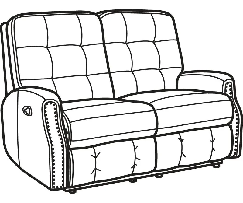 Flexsteel 3881-60 Devon Leather Reclining Loveseat with Nailhead Trim Flexsteel 3881-60 Devon Leather Reclining Loveseat with Nailhead Trim