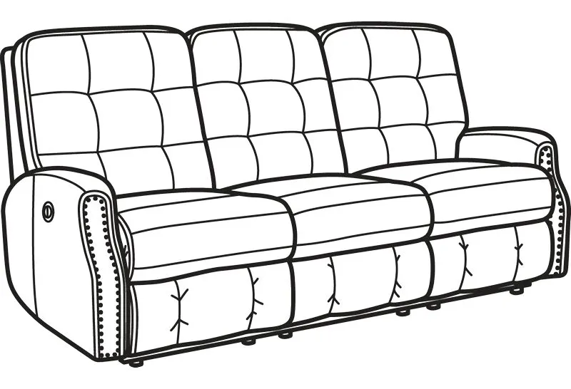 Flexsteel 3881-62M Devon Leather Power Reclining Sofa with Nailhead Trim Flexsteel 3881-62M Devon Leather Power Reclining Sofa with Nailhead Trim