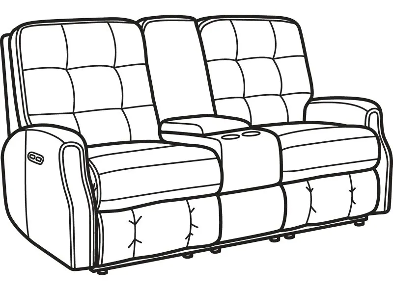 Flexsteel 3882-601H Devon Leather Power Reclining Loveseat with Console and Power Headrests and without Nailhead Trim Flexsteel 3882-601H Devon Leather Power Reclining Loveseat with Console and Power Headrests and without Nailhead Trim