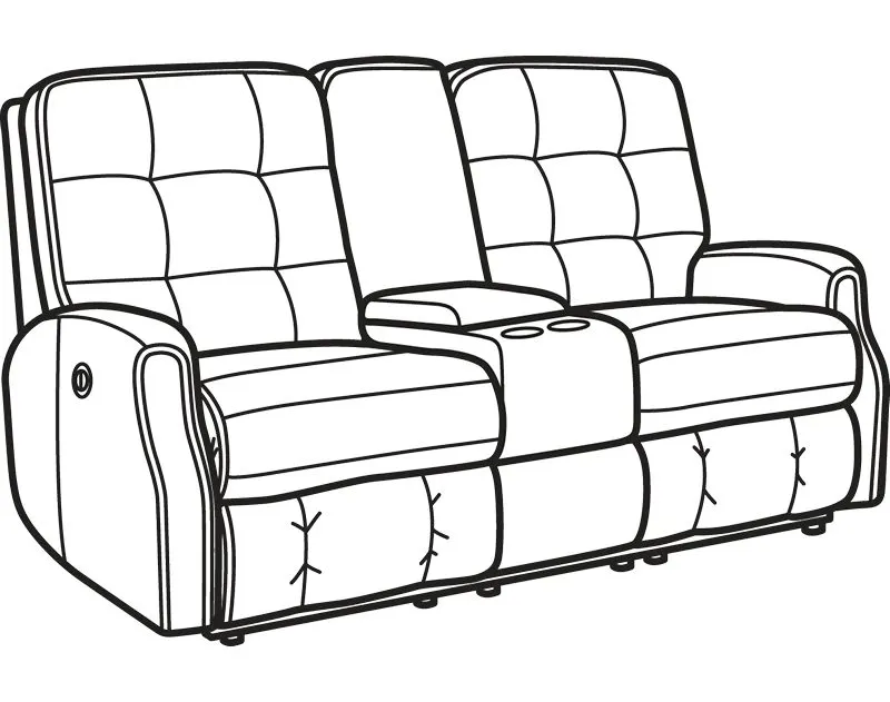 Flexsteel 3882-601M Devon Leather Power Reclining Loveseat with Console and without Nailhead Trim Flexsteel 3882-601M Devon Leather Power Reclining Loveseat with Console and without Nailhead Trim