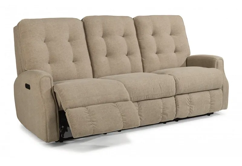 Flexsteel 3882-62H Devon Leather Power Reclining Sofa with Power Headrests and without Nailhead Trim Flexsteel 3882-62H Devon Leather Power Reclining Sofa with Power Headrests and without Nailhead Trim
