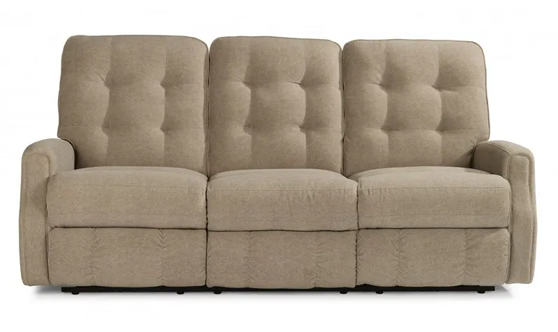 Flexsteel 3882-62M Devon Leather Power Reclining Sofa without Nailhead Trim Flexsteel 3882-62M Devon Leather Power Reclining Sofa without Nailhead Trim
