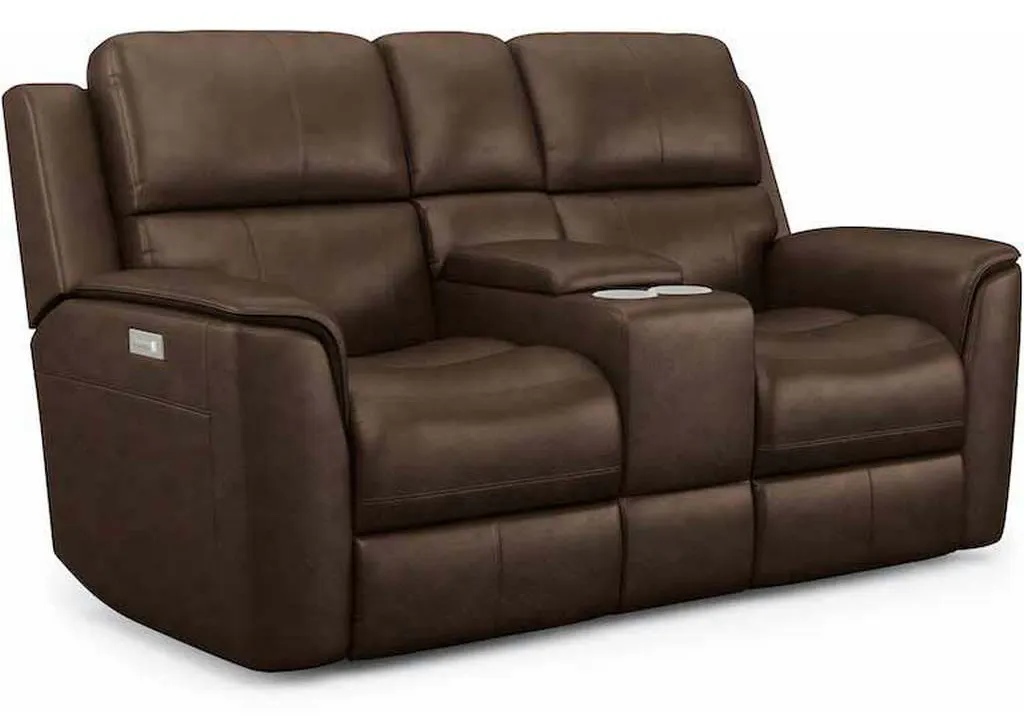 Flexsteel 1041-64PH Henry Power Reclining Loveseat with Console and Power Headrests and Lumbar Flexsteel 1041-64PH Henry Power Reclining Loveseat with Console and Power Headrests and Lumbar