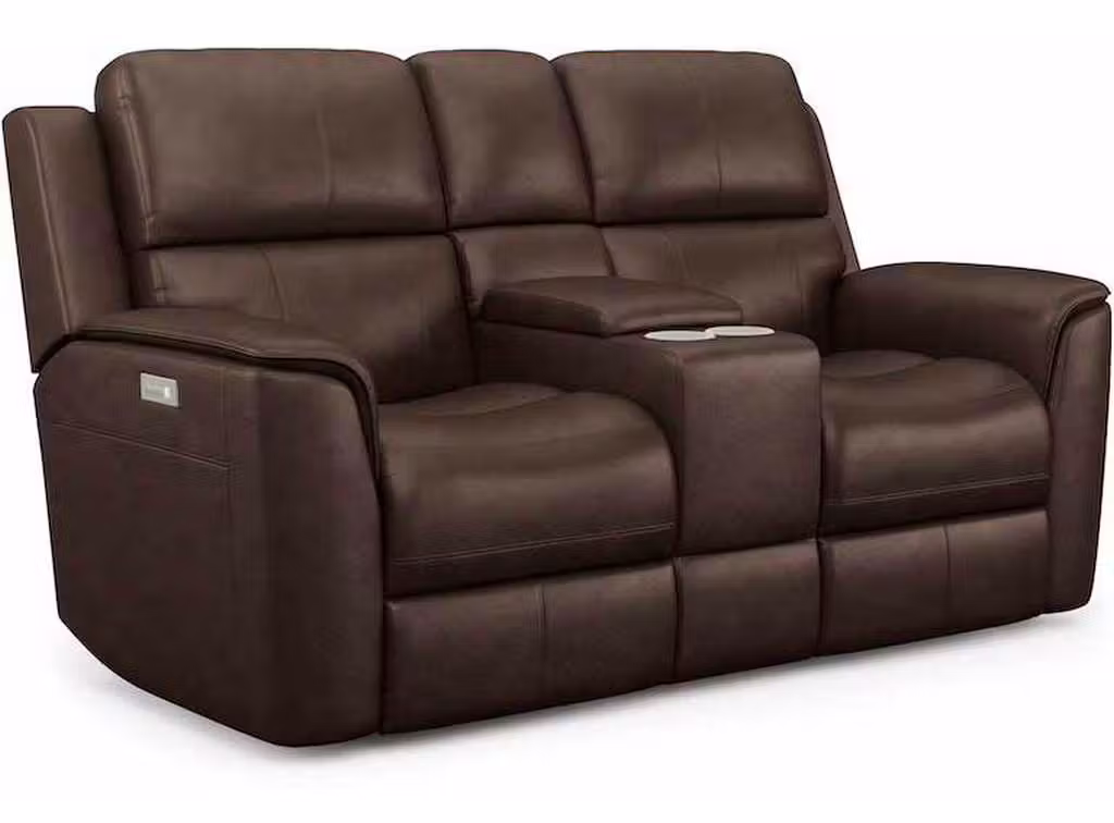 Flexsteel 1041-64PH Henry Power Reclining Loveseat with Console and Power Headrests and Lumbar Flexsteel 1041-64PH Henry Power Reclining Loveseat with Console and Power Headrests and Lumbar