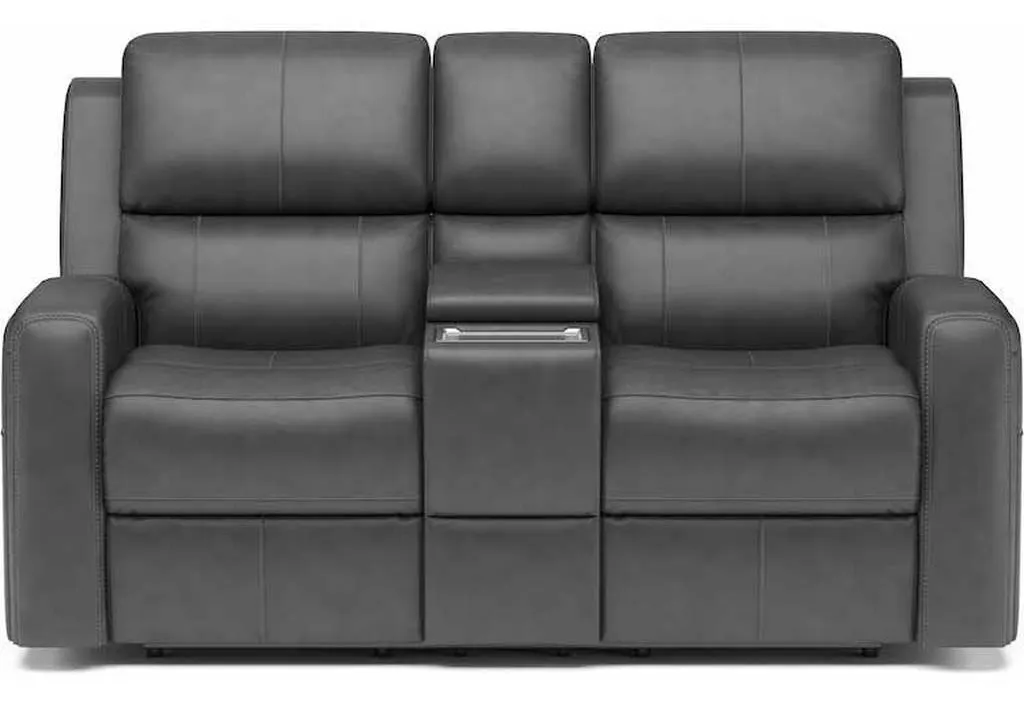 Flexsteel 1043-64PH Linden Power Reclining Loveseat with Console and Power Headrests and Lumbar Flexsteel 1043-64PH Linden Power Reclining Loveseat with Console and Power Headrests and Lumbar