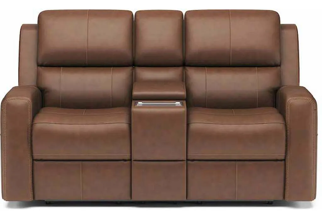 Flexsteel 1043-64PH Linden Power Reclining Loveseat with Console and Power Headrests and Lumbar Flexsteel 1043-64PH Linden Power Reclining Loveseat with Console and Power Headrests and Lumbar