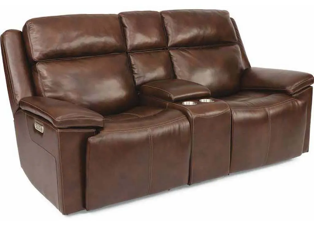 Flexsteel 1187-64PH Chance Power Reclining Loveseat with Console and Power Headrests Flexsteel 1187-64PH Chance Power Reclining Loveseat with Console and Power Headrests
