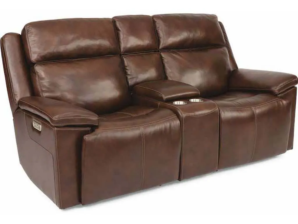 Flexsteel 1187-64PH Chance Power Reclining Loveseat with Console and Power Headrests Flexsteel 1187-64PH Chance Power Reclining Loveseat with Console and Power Headrests
