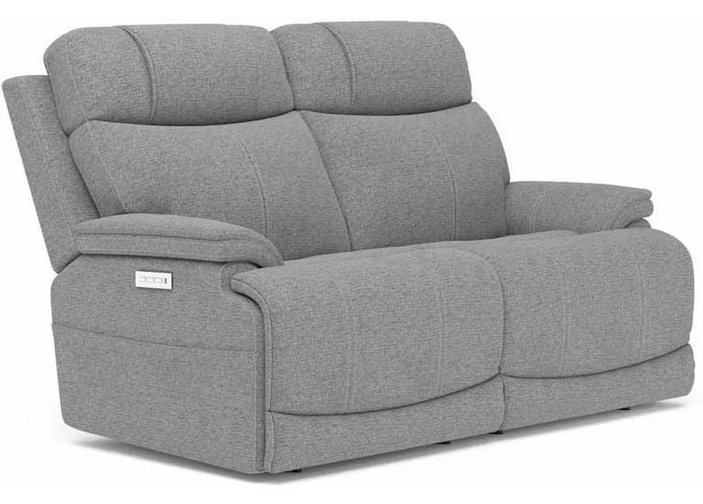 Flexsteel 1584-60PH Logan Power Reclining Loveseat with Power Headrests and Lumbar Flexsteel 1584-60PH Logan Power Reclining Loveseat with Power Headrests and Lumbar