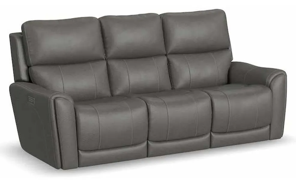 Flexsteel 1587-63PH Carter Power Reclining Sofa with Console and Power Headrests and Lumbar Flexsteel 1587-63PH Carter Power Reclining Sofa with Console and Power Headrests and Lumbar