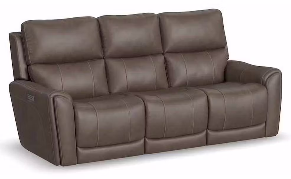Flexsteel 1587-63PH Carter Power Reclining Sofa with Console and Power Headrests and Lumbar Flexsteel 1587-63PH Carter Power Reclining Sofa with Console and Power Headrests and Lumbar