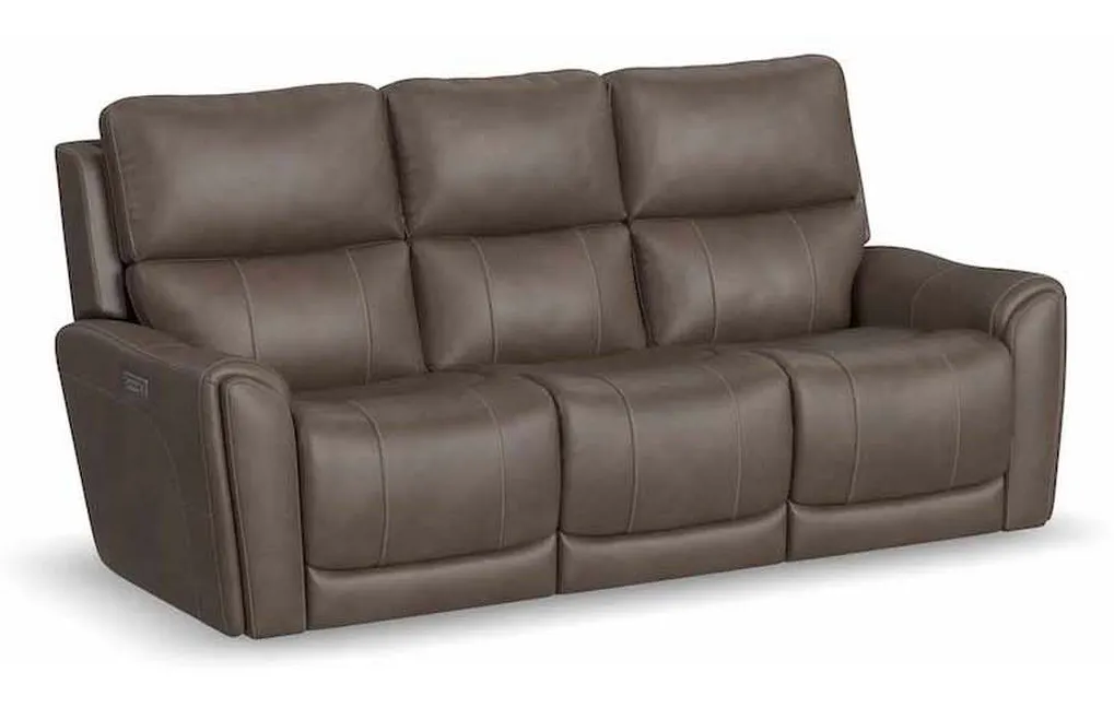 Flexsteel 1587-63PH Carter Power Reclining Sofa with Console and Power Headrests and Lumbar Flexsteel 1587-63PH Carter Power Reclining Sofa with Console and Power Headrests and Lumbar