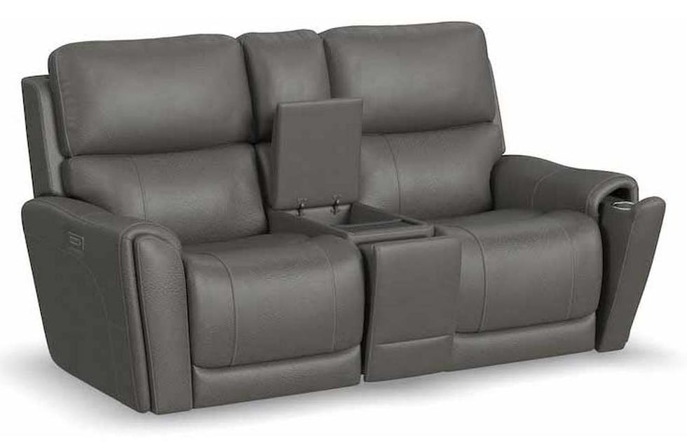 Flexsteel 1587-64PH Carter Power Reclining Loveseat with Console and Power Headrests and Lumbar Flexsteel 1587-64PH Carter Power Reclining Loveseat with Console and Power Headrests and Lumbar