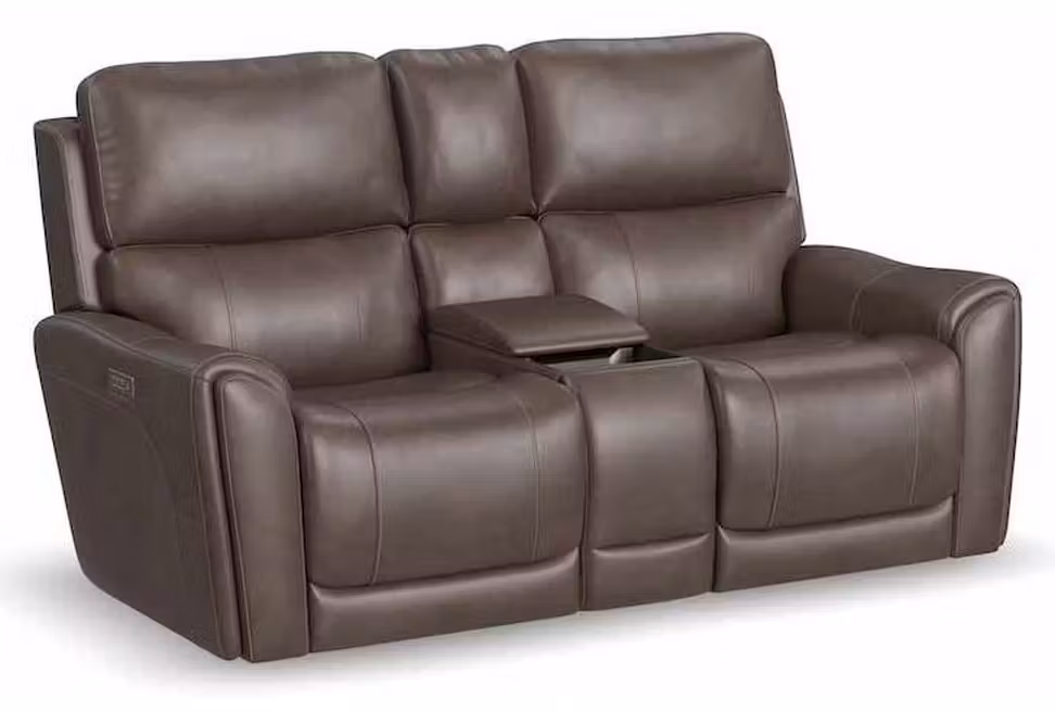 Flexsteel 1587-64PH Carter Power Reclining Loveseat with Console and Power Headrests and Lumbar Flexsteel 1587-64PH Carter Power Reclining Loveseat with Console and Power Headrests and Lumbar
