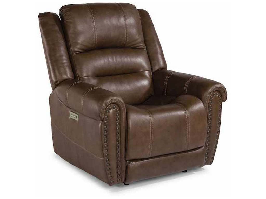 Flexsteel 1591-50PH  Oscar Power Recliner with Power Headrest and Lumbar