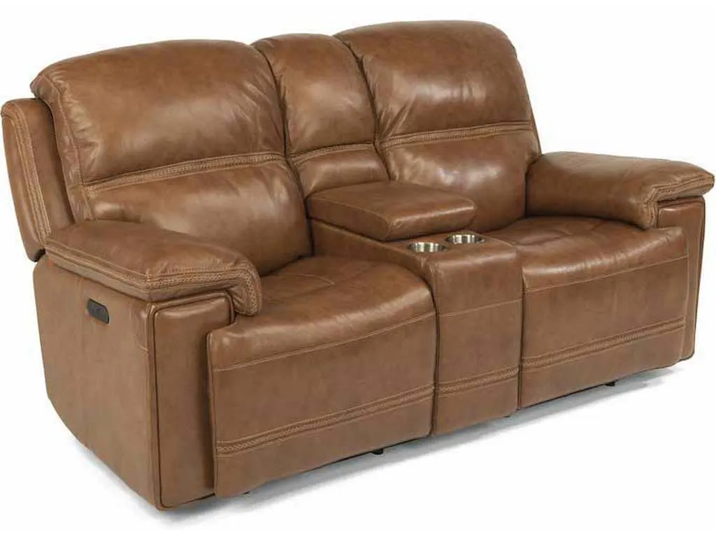 Flexsteel 1659-64PH Fenwick Power Reclining Loveseat with Console and Power Headrests Flexsteel 1659-64PH Fenwick Power Reclining Loveseat with Console and Power Headrests