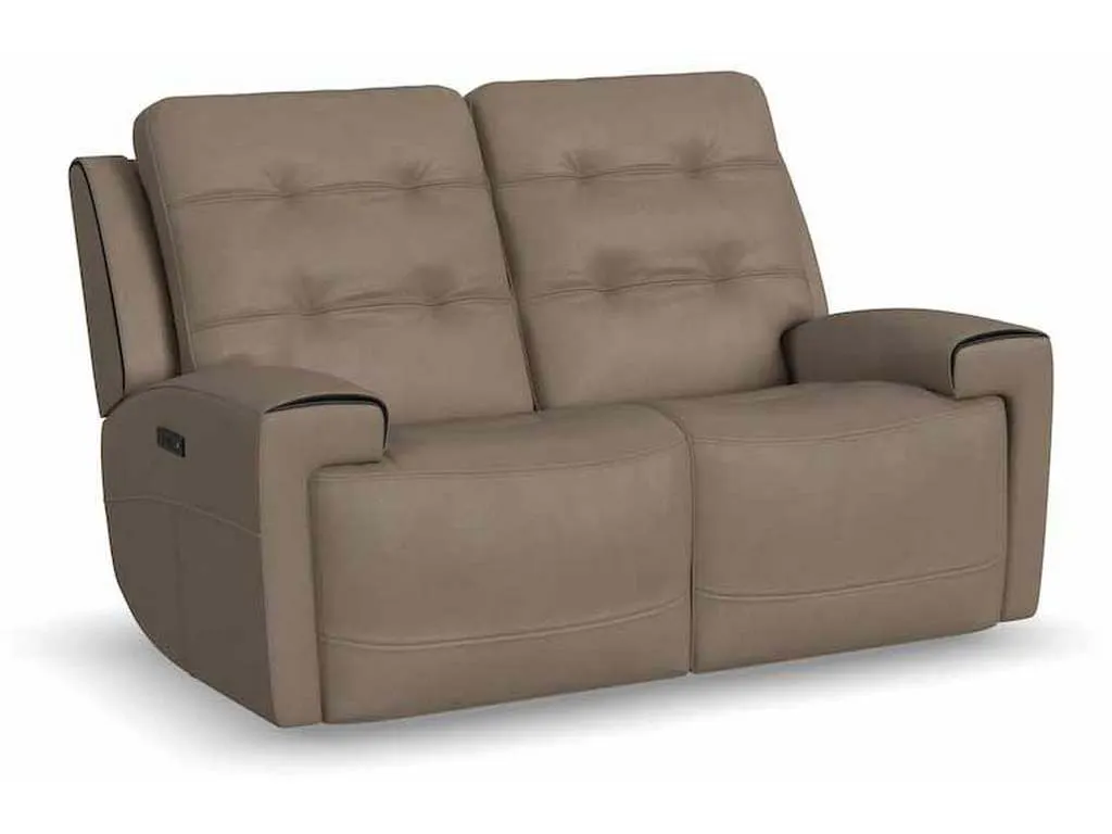 Flexsteel 1781-60PH  Iris Power Reclining Loveseat with Power Headrests