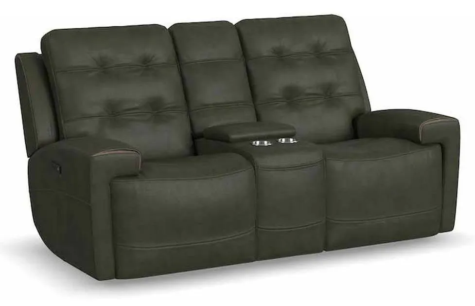 Flexsteel 1781-64PH Iris Power Reclining Loveseat with Console and Power Headrests Flexsteel 1781-64PH Iris Power Reclining Loveseat with Console and Power Headrests