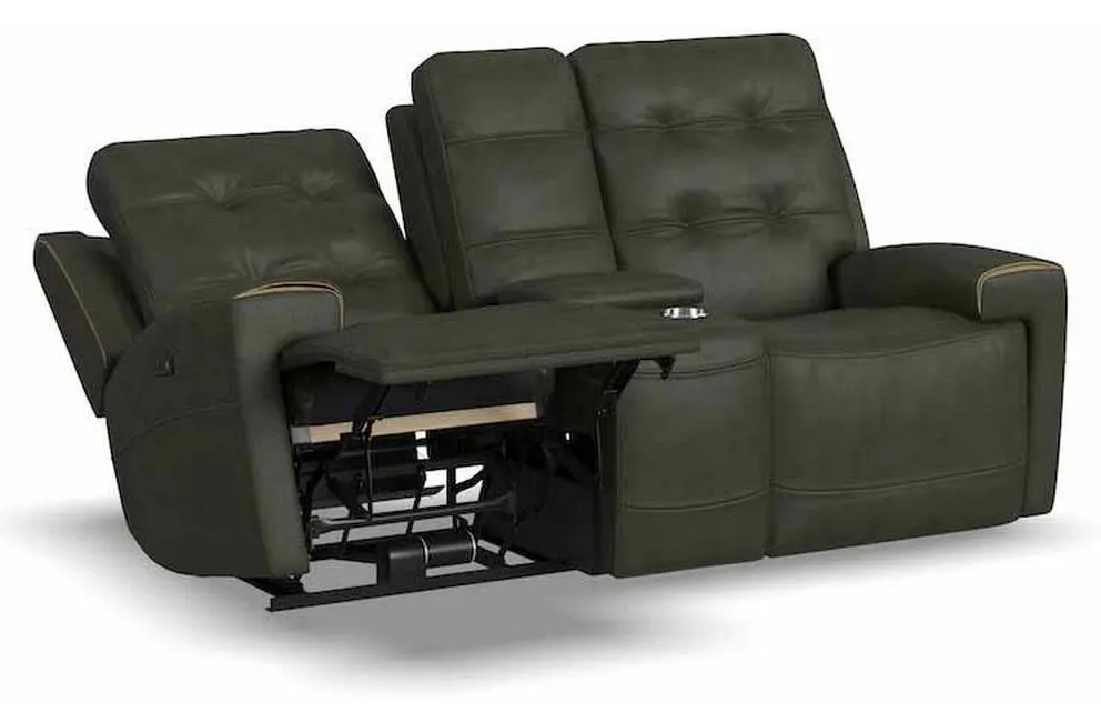 Flexsteel 1781-64PH Iris Power Reclining Loveseat with Console and Power Headrests Flexsteel 1781-64PH Iris Power Reclining Loveseat with Console and Power Headrests