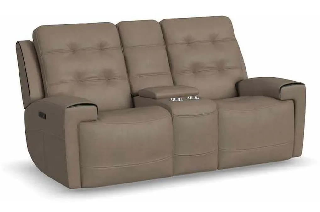 Flexsteel 1781-64PH Iris Power Reclining Loveseat with Console and Power Headrests Flexsteel 1781-64PH Iris Power Reclining Loveseat with Console and Power Headrests