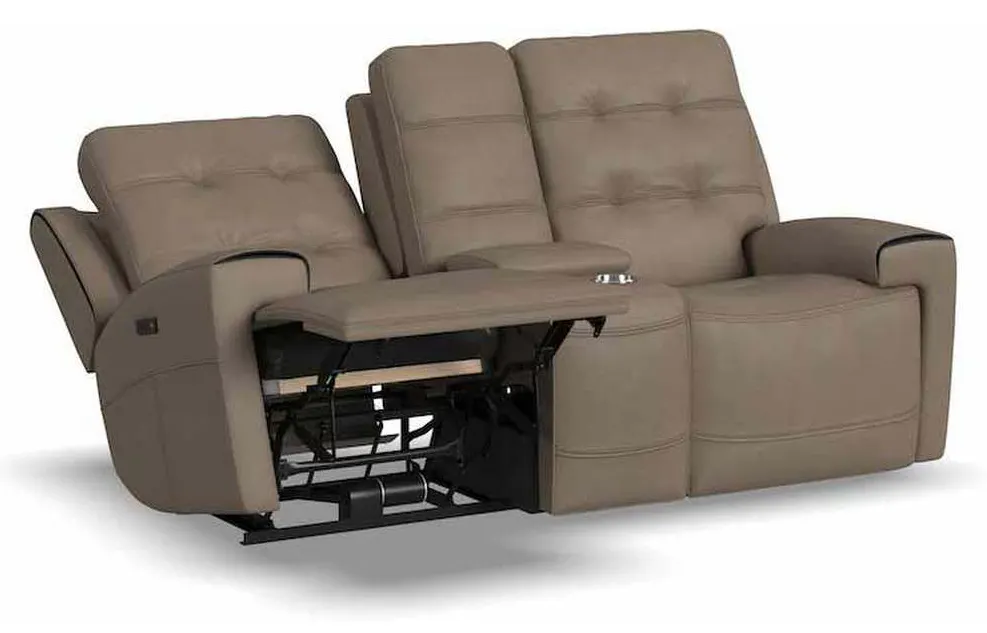 Flexsteel 1781-64PH Iris Power Reclining Loveseat with Console and Power Headrests Flexsteel 1781-64PH Iris Power Reclining Loveseat with Console and Power Headrests