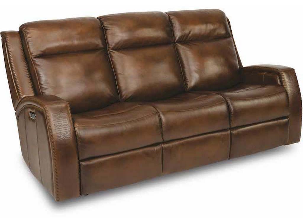 Flexsteel 1873-62PH Mustang Power Reclining Sofa with Power Headrests Flexsteel 1873-62PH Mustang Power Reclining Sofa with Power Headrests
