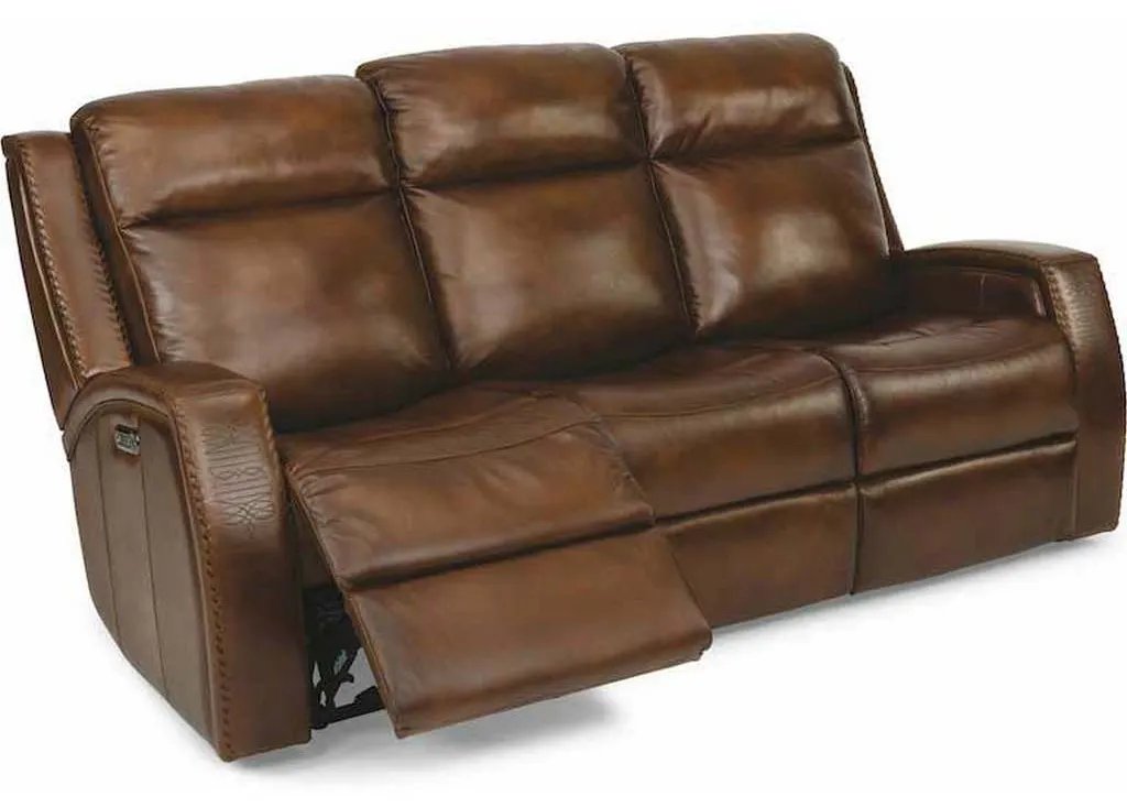 Flexsteel 1873-62PH Mustang Power Reclining Sofa with Power Headrests Flexsteel 1873-62PH Mustang Power Reclining Sofa with Power Headrests