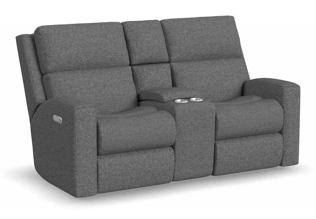 Flexsteel 2805-601L Score Power Reclining Loveseat with Console and Power Headrests and Lumbar Flexsteel 2805-601L Score Power Reclining Loveseat with Console and Power Headrests and Lumbar