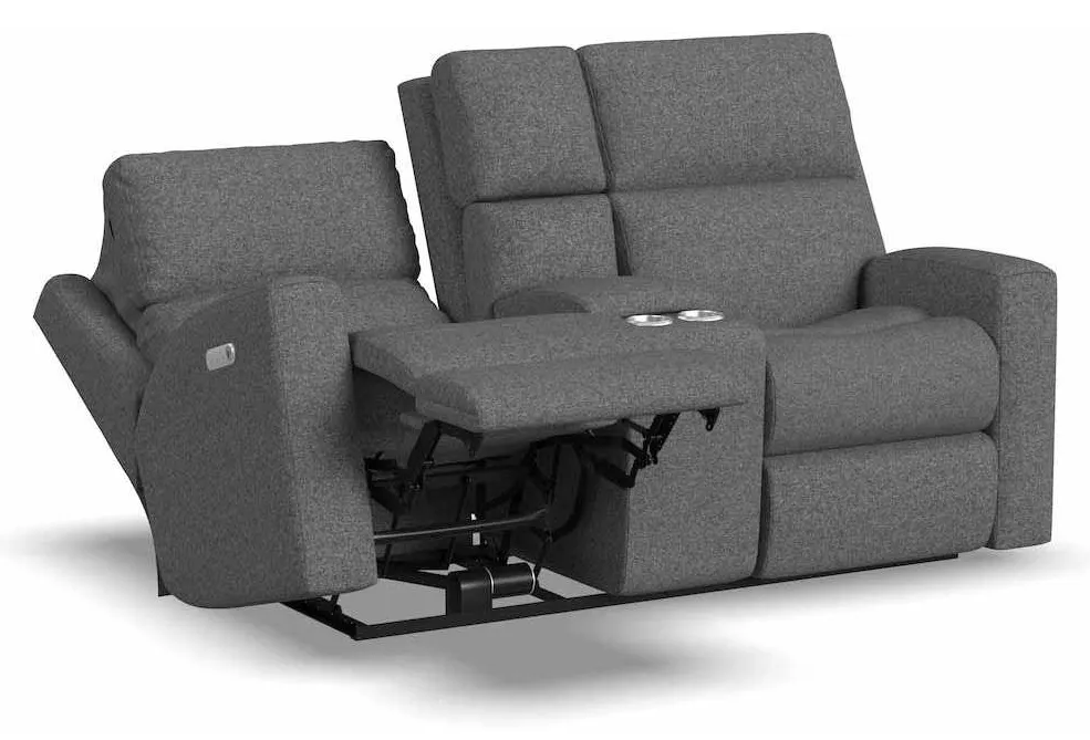 Flexsteel 2805-601L Score Power Reclining Loveseat with Console and Power Headrests and Lumbar Flexsteel 2805-601L Score Power Reclining Loveseat with Console and Power Headrests and Lumbar