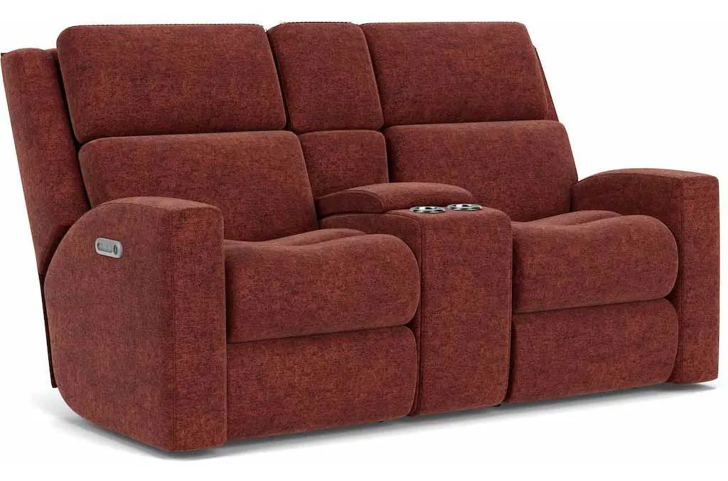 Flexsteel 2805-601L Score Power Reclining Loveseat with Console and Power Headrests and Lumbar Flexsteel 2805-601L Score Power Reclining Loveseat with Console and Power Headrests and Lumbar