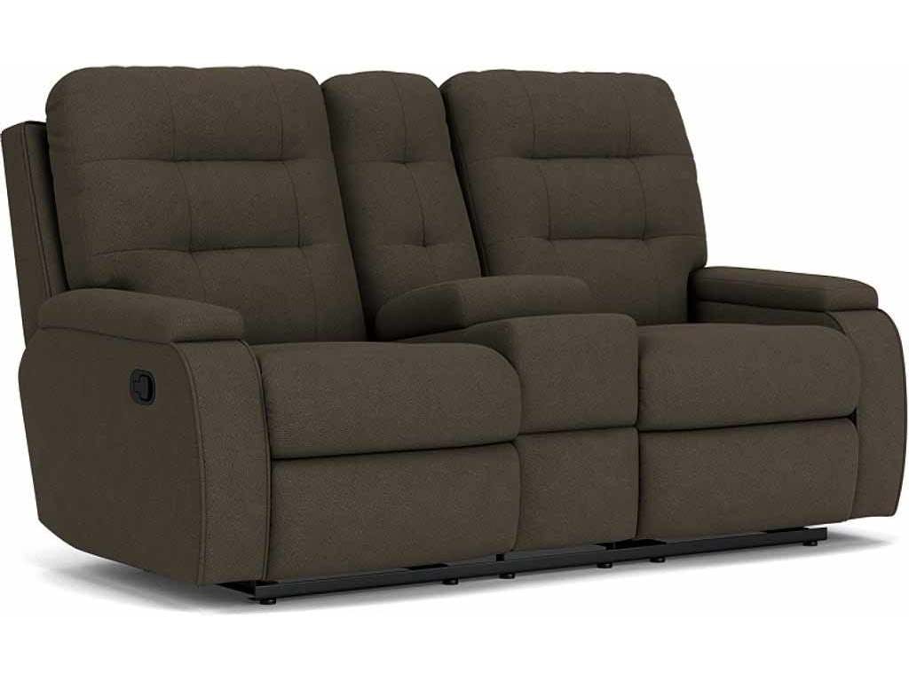 Flexsteel 2806-601  Kerrie Reclining Loveseat with Console