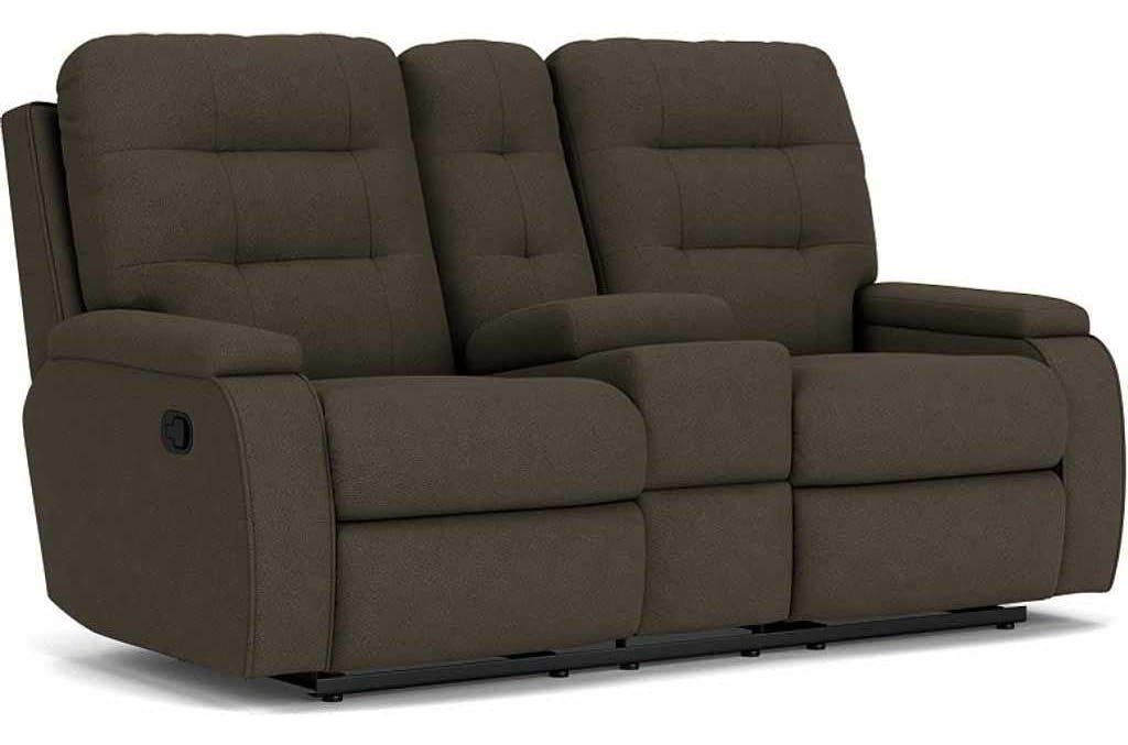 Flexsteel 2806-601 Kerrie Reclining Loveseat with Console Flexsteel 2806-601 Kerrie Reclining Loveseat with Console