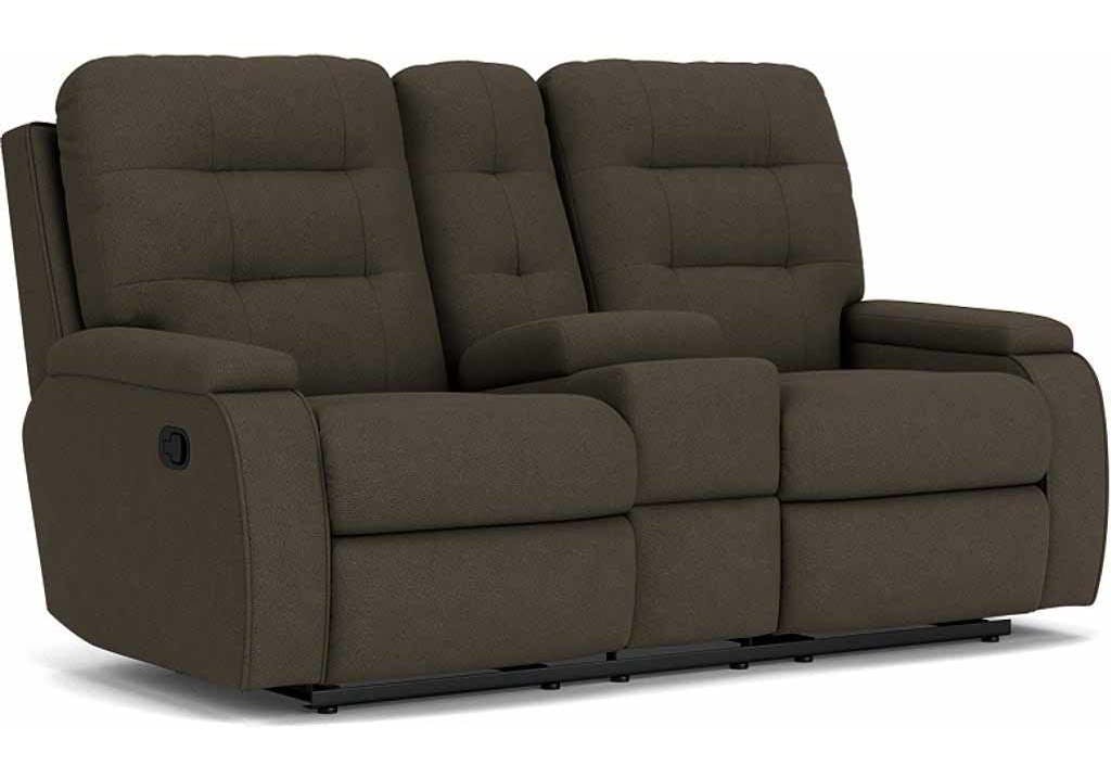 Flexsteel 2806-601 Kerrie Reclining Loveseat with Console Flexsteel 2806-601 Kerrie Reclining Loveseat with Console