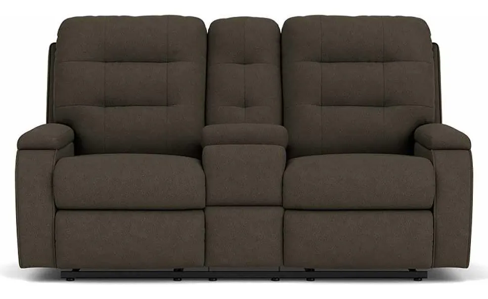 Flexsteel 2806-601 Kerrie Reclining Loveseat with Console Flexsteel 2806-601 Kerrie Reclining Loveseat with Console