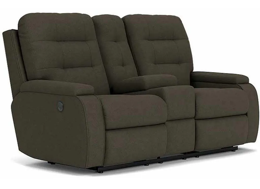 Flexsteel 2806-601M Kerrie Power Reclining Loveseat with Console Flexsteel 2806-601M Kerrie Power Reclining Loveseat with Console