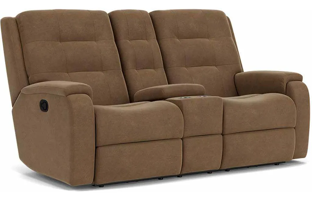 Flexsteel 2810-601 Arlo Reclining Loveseat with Console Flexsteel 2810-601 Arlo Reclining Loveseat with Console