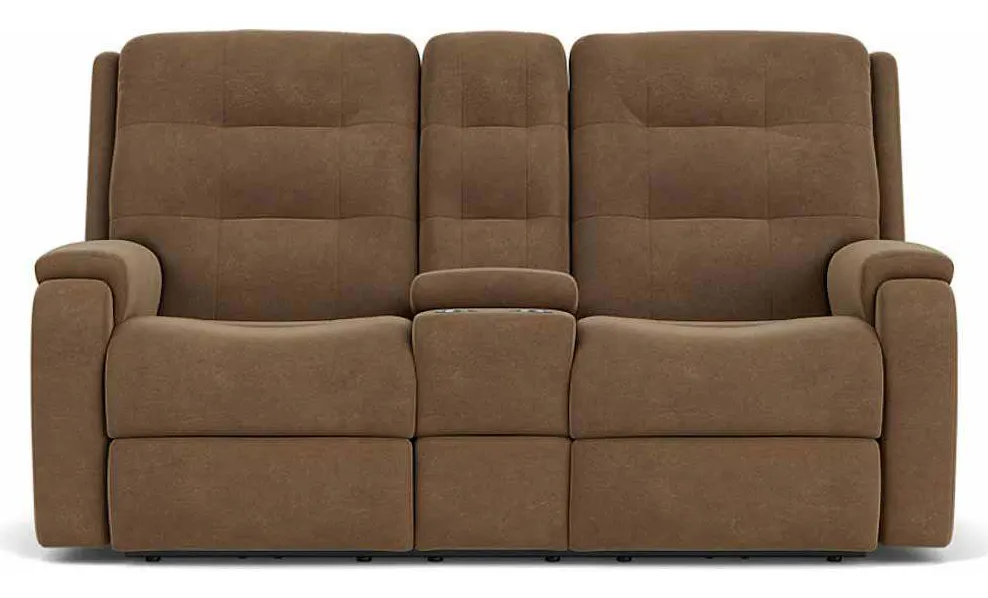 Flexsteel 2810-601 Arlo Reclining Loveseat with Console Flexsteel 2810-601 Arlo Reclining Loveseat with Console