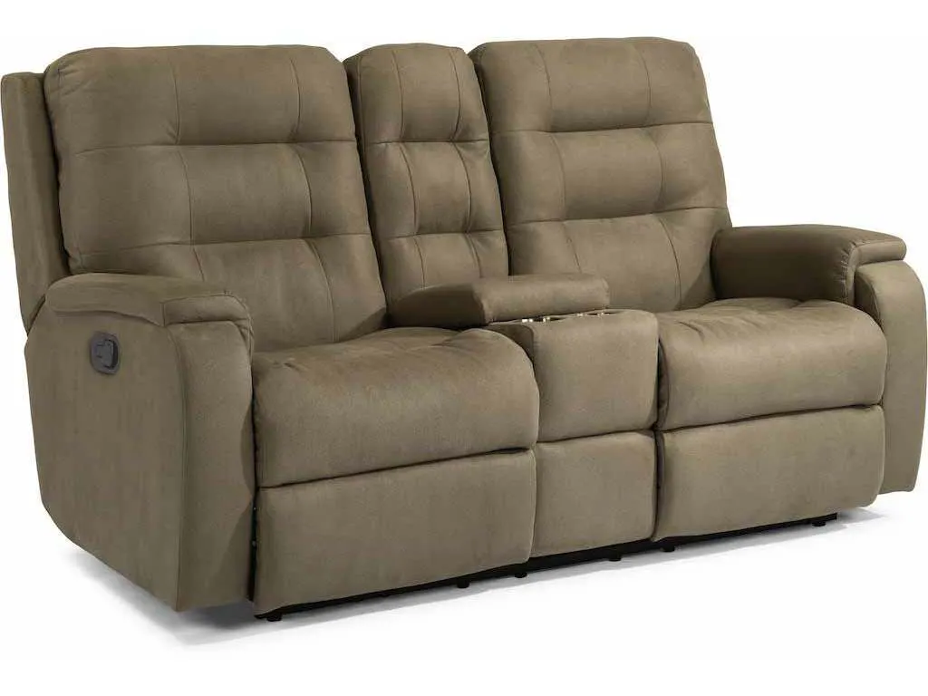 Flexsteel 2810-601  Arlo Reclining Loveseat with Console