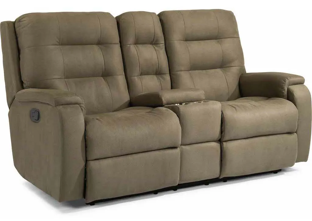 Flexsteel 2810-601 Arlo Reclining Loveseat with Console Flexsteel 2810-601 Arlo Reclining Loveseat with Console