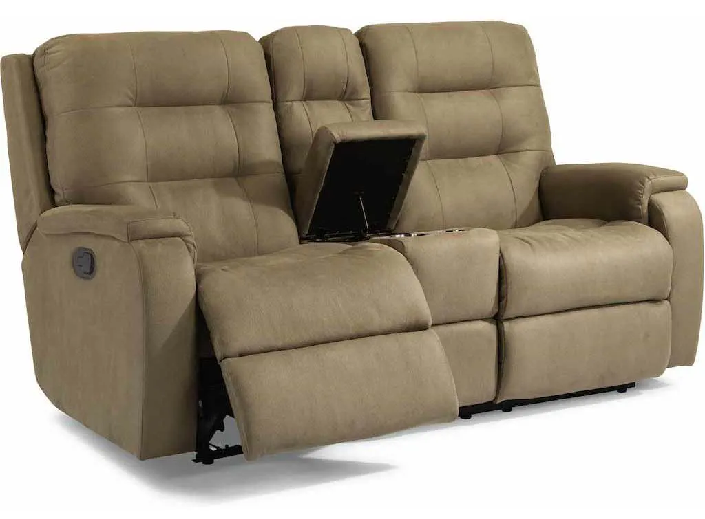 Flexsteel 2810-601 Arlo Reclining Loveseat with Console Flexsteel 2810-601 Arlo Reclining Loveseat with Console