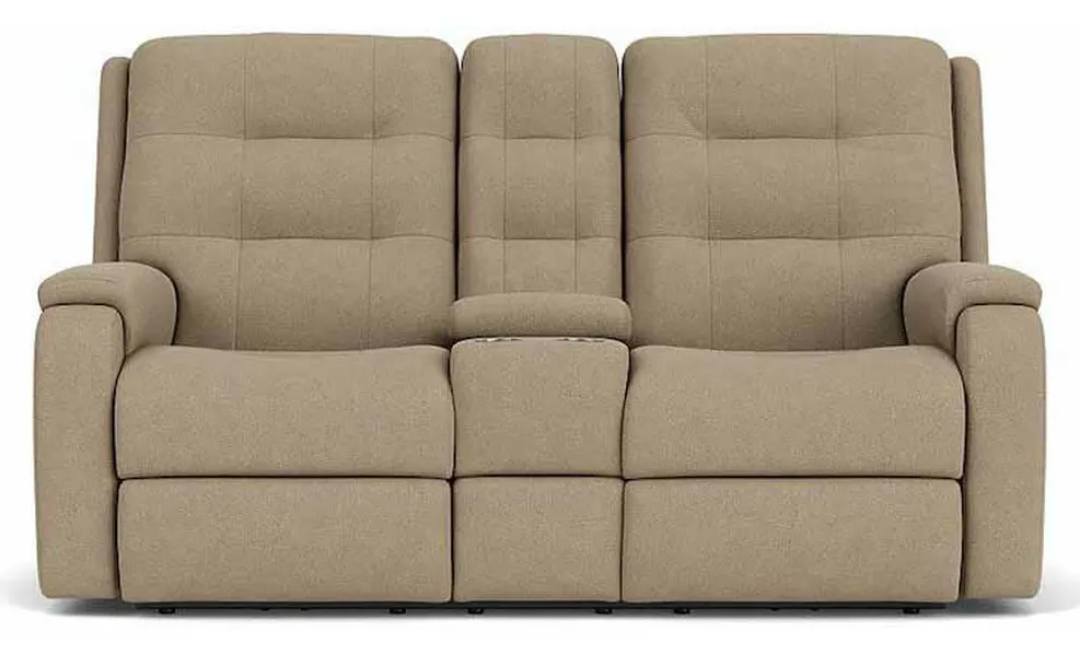Flexsteel S2810-601L Arlo Power Reclining Loveseat with Console and Power Headrests and Lumbar Flexsteel S2810-601L Arlo Power Reclining Loveseat with Console and Power Headrests and Lumbar